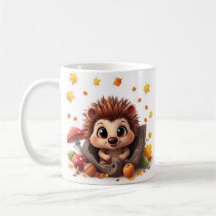 3D Hedgehog Hole In A Wall Mug Wrap