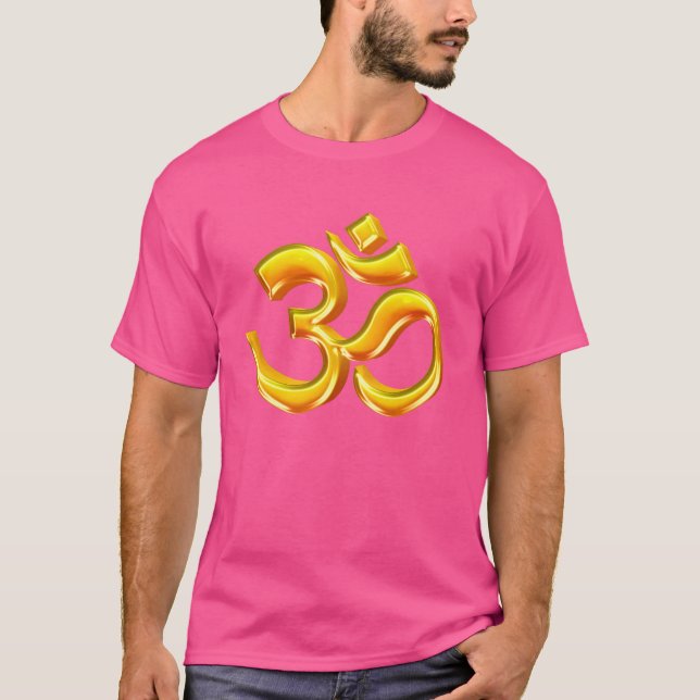 3D Hindu Ohm Symbol T-Shirt (Front)