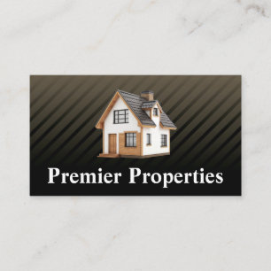 3D Home Graphic   Real Estate Properties Business Card
