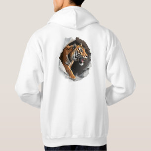 3D Hyper-Realistic Creature Breaking Fabric Hoodie