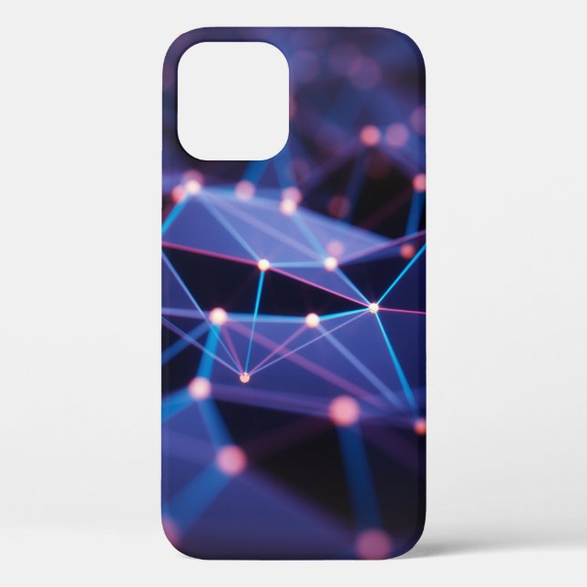 3D illustration. Abstract background, connection a Case-Mate iPhone Case (Back)