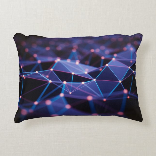 3D illustration. Abstract background, connection a Decorative Cushion (Front)