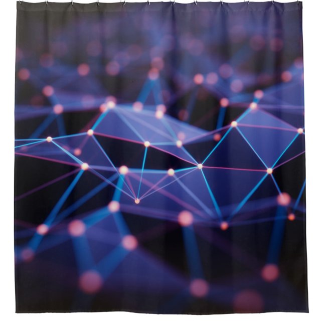 3D illustration. Abstract background, connection a Shower Curtain (Front)