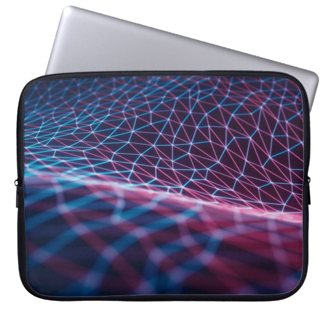 3D illustration, embossed mesh representing intern Laptop Sleeve (Front)