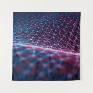 3D illustration, embossed mesh representing intern Tapestry