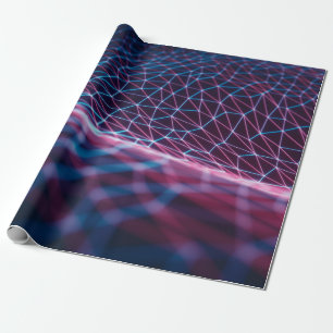 3D illustration, embossed mesh representing intern Wrapping Paper