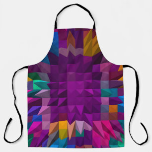 3D illustration or 3D rendering Mosaic colour patt Apron