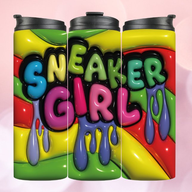 3d Inflated Effect dripping SNEAKER GIRL Tumbler (Creator Uploaded)