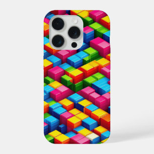 3D Isometric Colourful Blocks Phone Case - Vibrant
