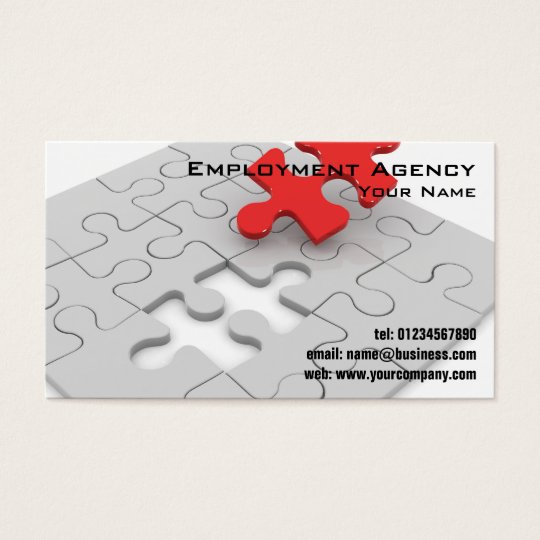 3d Jigsaw Puzzle Business Cards