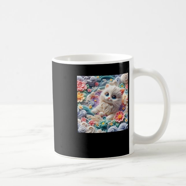 3d Kitten1  Coffee Mug (Right)