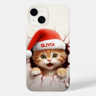 3D Kitten Christmas   Case-Mate iPhone 14 Case