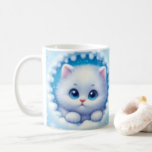 3D Kitten Hole In A Wall Coffee Mug Wrap