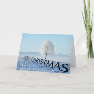 3D Landscape Snow Christmas Card