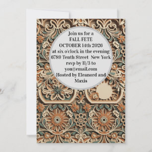 3D Layered Paper Cut Boho Wildflower Invite