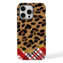 3D Leopard Print & Holiday Plaid