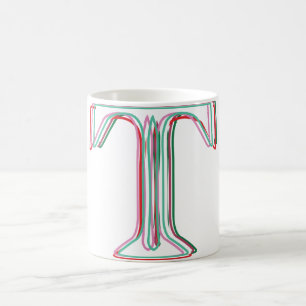 3d-like T Mug Initial