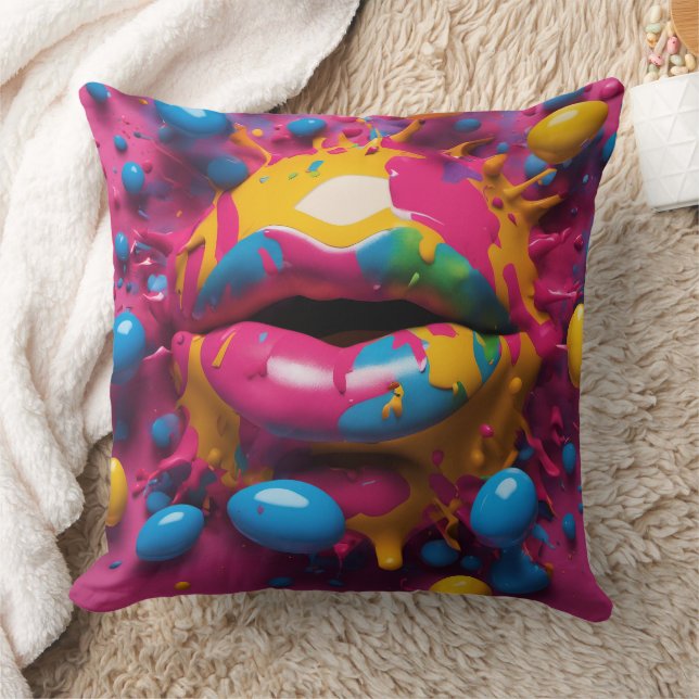 3D Lips - Cushion (Blanket)