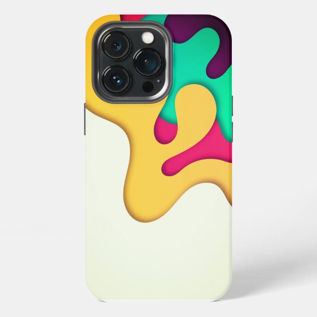 3D Liquid Pattern iPhone Case (Back)