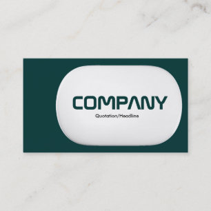 3d Lozenge - Dark Green Business Card
