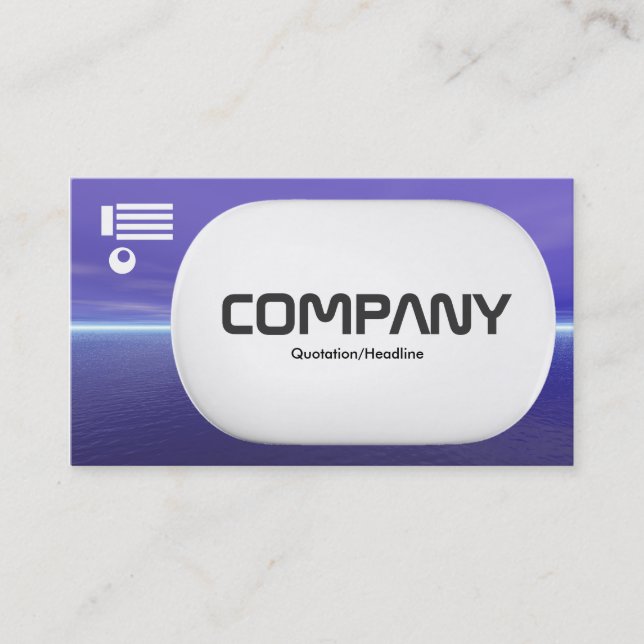 3d Lozenge - Purple Dawn Business Card (Front)