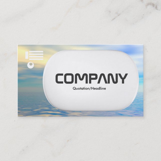 3d Lozenge - Tropical Sea Business Card (Front)