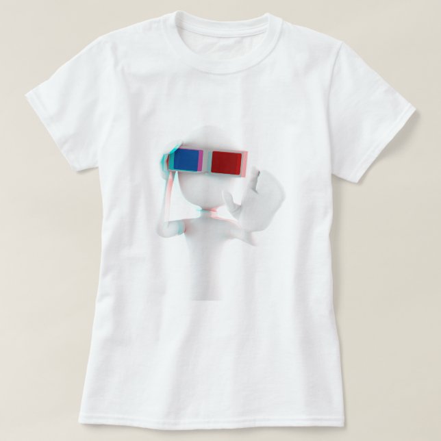 3d man anaglyph T-Shirt (Design Front)