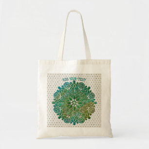 3D Mandala Meditation Yoga colourful background Tote Bag