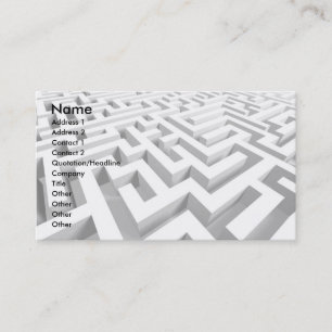 3D Maze Business Card
