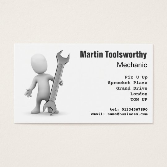 3d Mechanic, repair and engineering Business Card