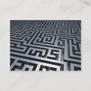 3d Metal Maze Business Card