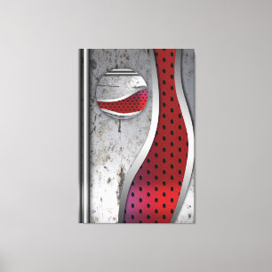 3D Metal textured Art Canvas Print