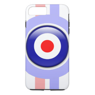 3d Mod target on Blue and red lines iPhone 8 Plus/7 Plus Case