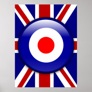 3D Mod target on Union jack print