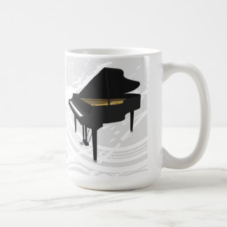 3D Model: Black Grand Piano: Coffee Mug