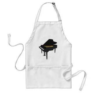 3D Model: Black Grand Piano: Standard Apron