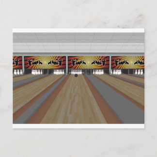 3D Model: Bowling Alley: Postcard