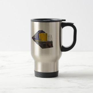 3D Model: Freight Train: Railroad: Travel Mug