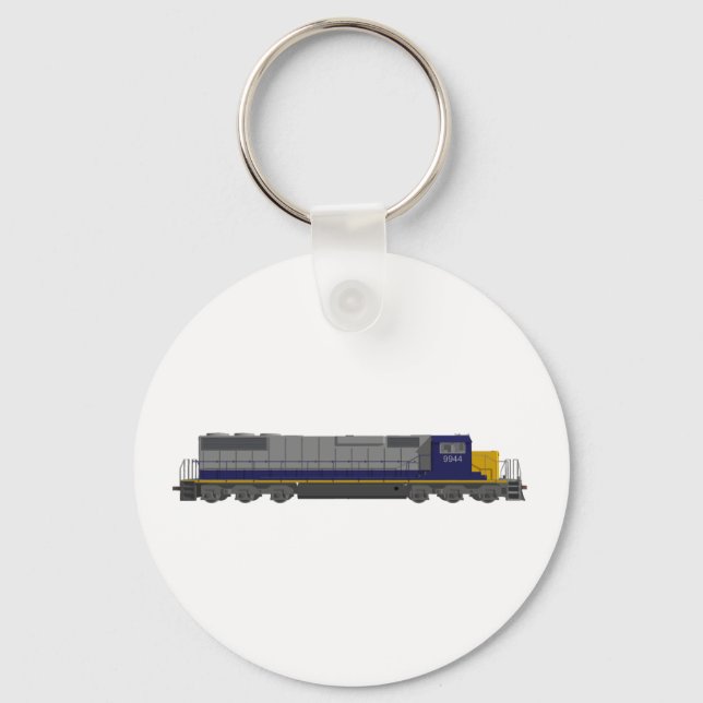 3D Model: Train Engine: Railroad: Key Ring (Front)