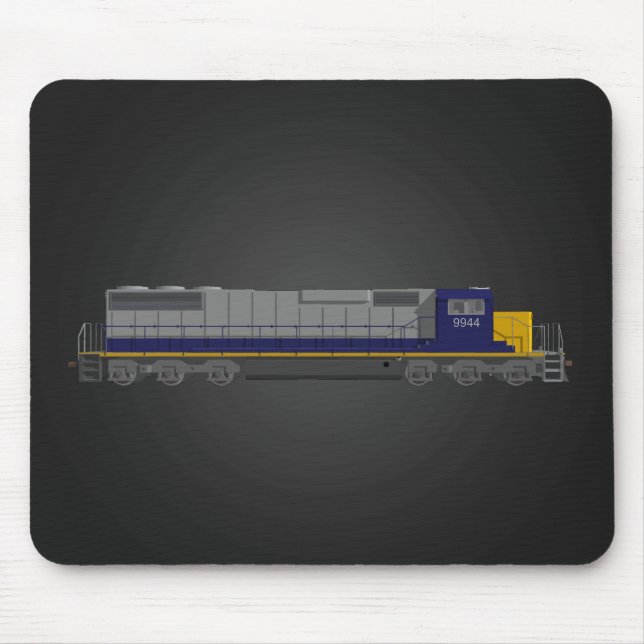 3D Model: Train Engine: Railroad: Mousepad (Front)