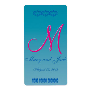 3d Monogram Blue Water