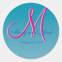 3d Monogram Blue Water