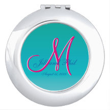 3d Monogram Turquoise