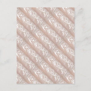 3D Moulding : Ivory Silken Sparkle CREAM base Postcard