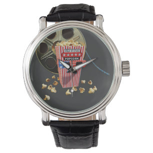 3D Movie Reel and Buttered Popcorn Watch