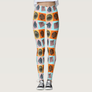 3D-Muster in Trendfarben -  Leggings