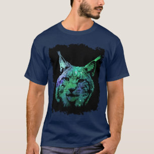3D mystical Galaxy Lynx  colourful Fantasy Wild T-Shirt