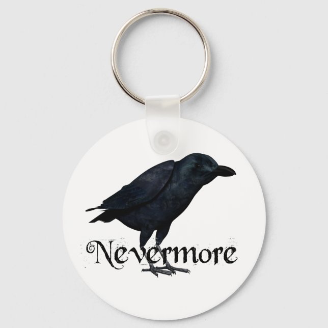 3D Nevermore Raven Key Ring (Front)