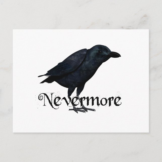 3D Nevermore Raven Postcard (Front)