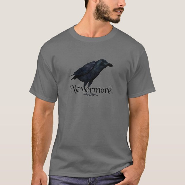3D Nevermore Raven T-Shirt (Front)